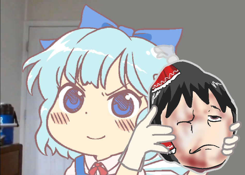 11954 - cirno embodiment_of_scarlet_devil fairy gloves hakurei_reimu schizophrenia severed_hea...png