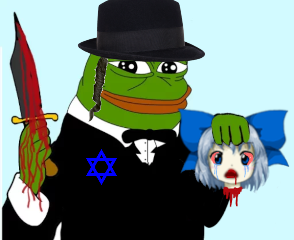 763 - bloodshot_eyes cirno decapitated knife pepe tears touhou tux video_game.png