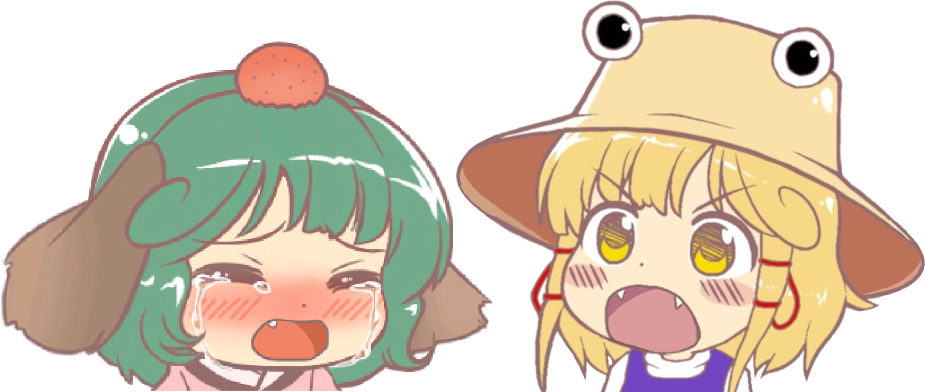 9653 - angry crying eyes_closed fang fangs injured kasodani_kyouko moriya_suwako mountain_of_f...png