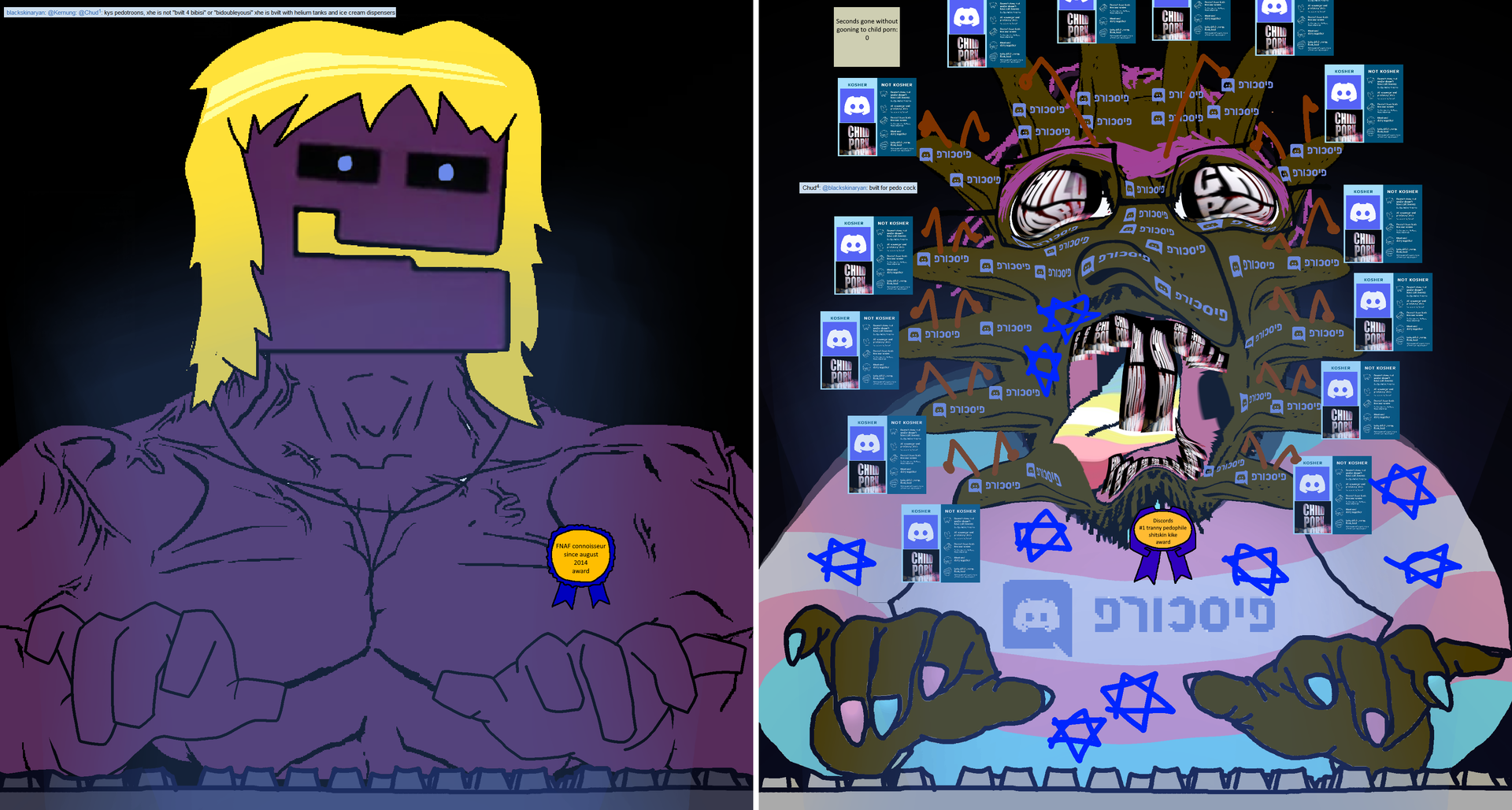 bsa and shitskin tranny pedo slopjak typing.png