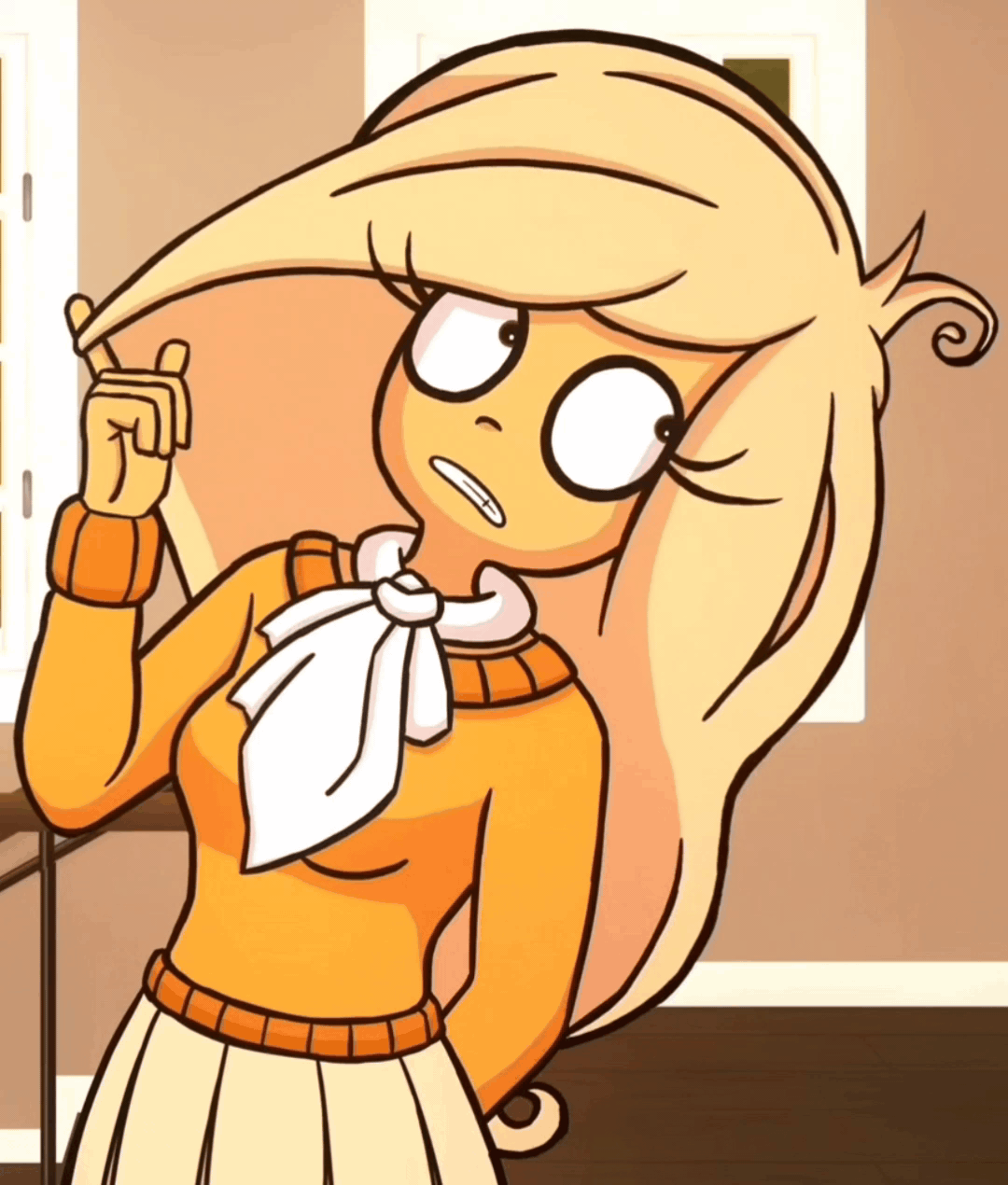 Coco twirling hair.gif