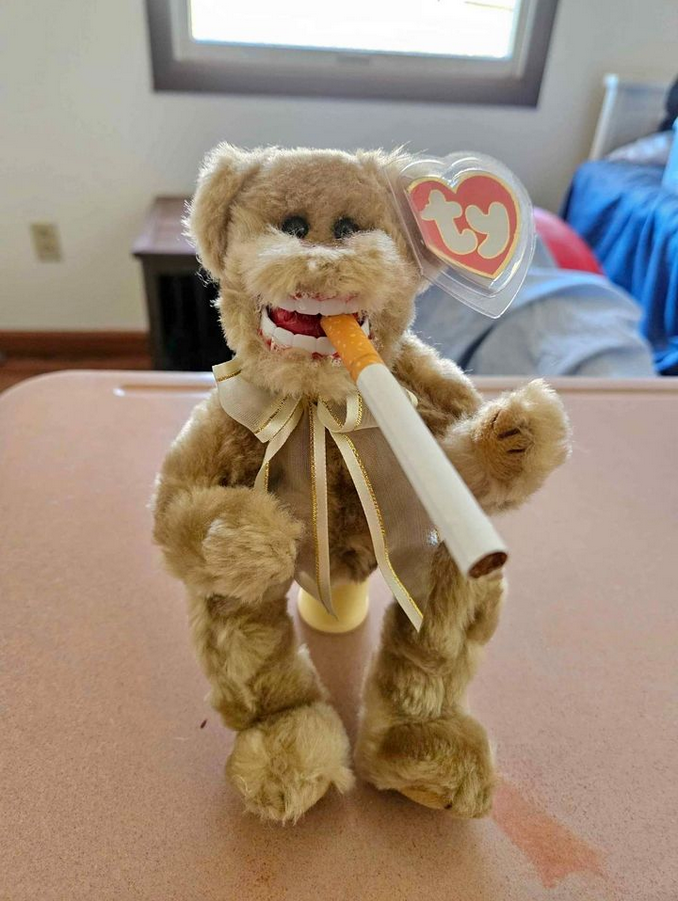 Handcrafted beanie baby with teeth Facebook.png