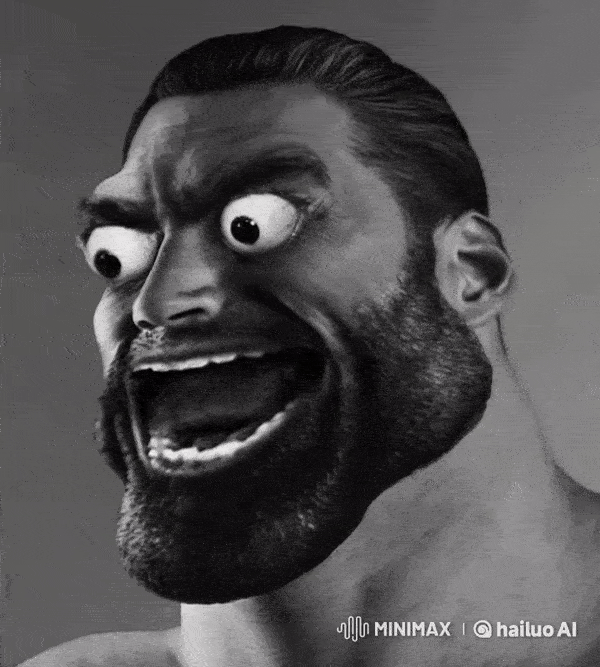 hombre gris con ojos saltones cantando fpe.gif