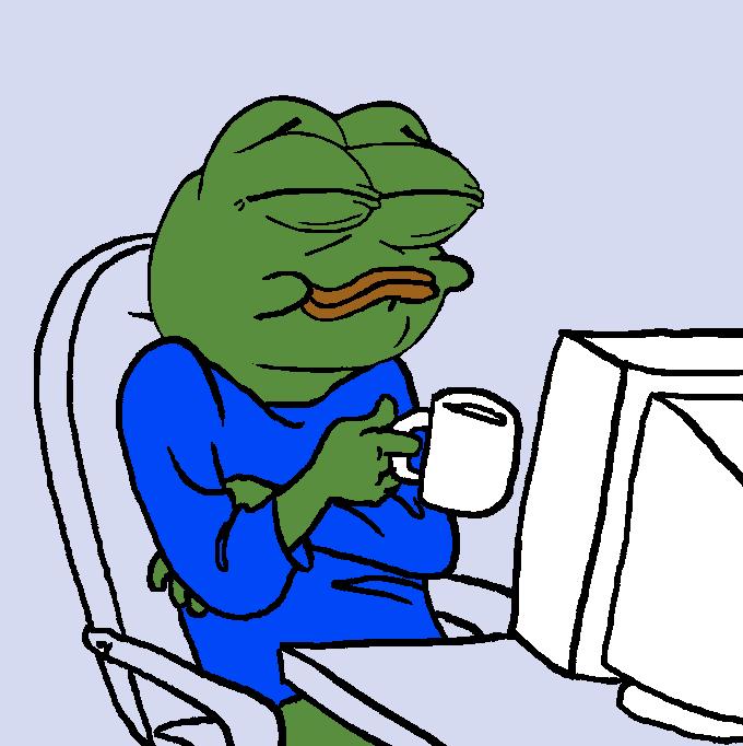 pepe-at-computer-drinking-coffee-laughing-3286231350.jpg