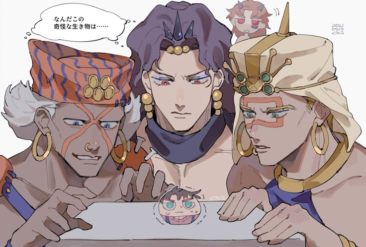 round tiny joseph surrounded by pillar men.jpg