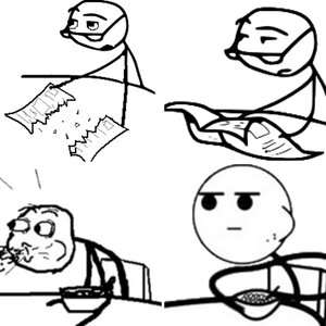 Rage Faces: Cereal - Newspaper