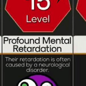 profound mental retardation.