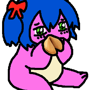 bury pink girl fortune cookie gif