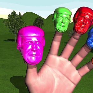 DONALD TRUMP - DINOSAUR SPINOSAURUS CANDY WALKING Finger Family | 3D Nursery Rhymes