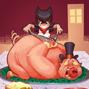 14977 - anthro apple artist_ppdppl black_hair bourgeoisie cannibalism capitalism catgirl chara...jpg