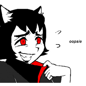 18193 - black_hair catgirl character_alunya oops reaction_image red_eyes scarf.png