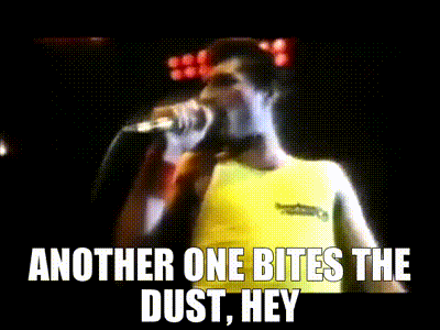 YARN | Another one bites the dust, hey | Queen - Another One Bites the Dust  (Official Video) | Video gifs by quotes | d3030122 | 紗
